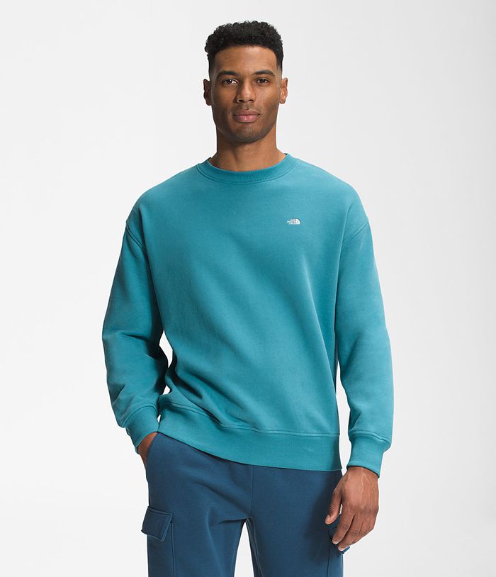 The North Face Sweatshirt City Standard Crew Blue - Mens - Thailand DIFLH-2986